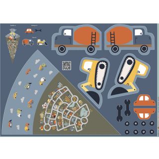 Pamučna tkanina Cars PANEL digital print