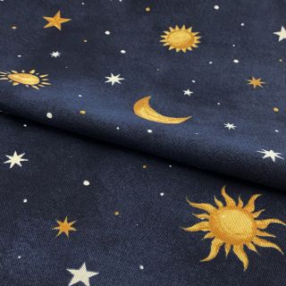 Dekorativna tkanina premium GLOW IN THE DARK Starry night