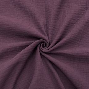 Dvoslojna gaza/muslin aubergine