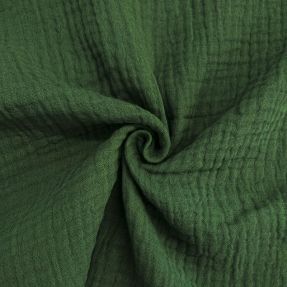 Dvoslojna gaza/muslin tamno zelena