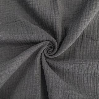 Tetra Tkanina/Muslin dark grey ORGANIC