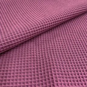 Bavlna s vaflovou väzbou mauve