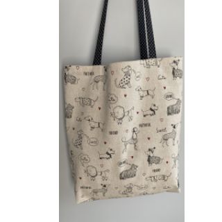 Dekorativna tkanina Linenlook Sweet doggie friends