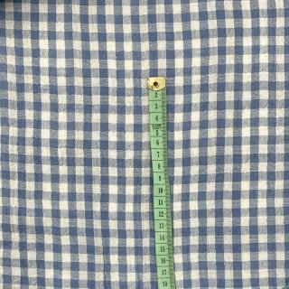Dvostruka gaza/muslin Double sided CHECKS MINI indigo