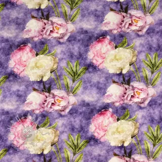 Viskoza Artistic flowers design C digital print