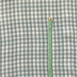 Dvostruka gaza/muslin Double sided CHECKS MINI green