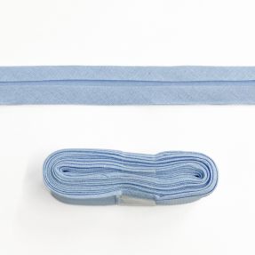 Pamuk traka za porub - 3 m old blue