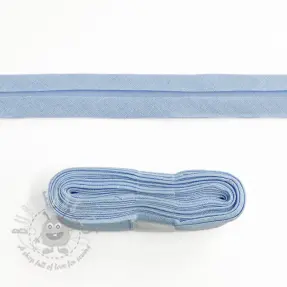 Pamuk traka za porub - 3 m old blue
