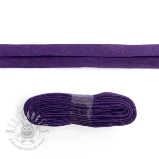 Pamuk traka za porub - 3 m purple