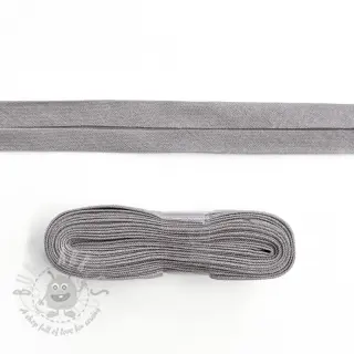 Pamuk traka za porub - 3 m light grey