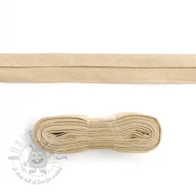 Pamuk traka za porub - 3 m light sand
