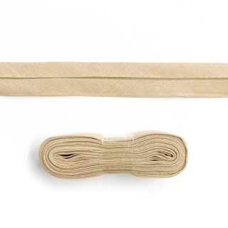 Pamuk traka za porub - 3 m light sand