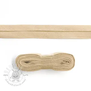 Pamuk traka za porub - 3 m light sand