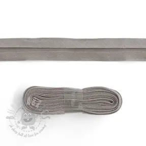 Pamuk traka za porub - 3 m grey