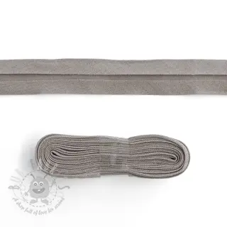 Pamuk traka za porub - 3 m grey
