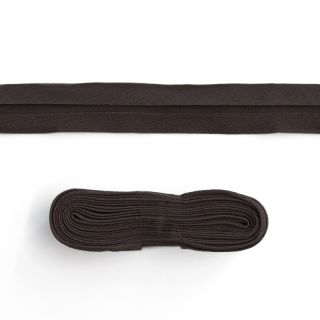 Pamuk traka za porub - 3 m dark choco