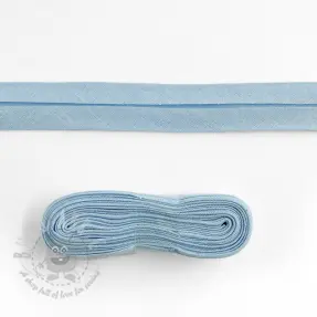 Pamuk traka za porub - 3 m light blue