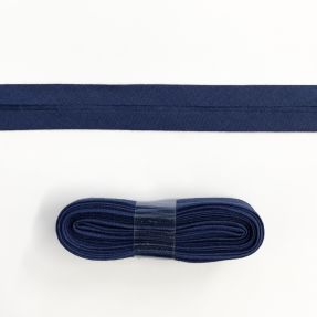 Pamuk traka za porub - 3 m dark blue