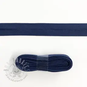 Pamuk traka za porub - 3 m dark blue