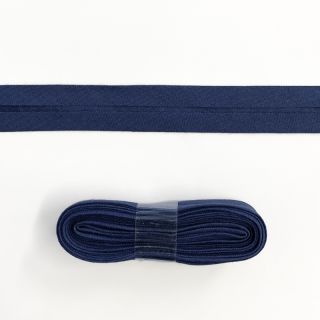 Lemovací prúžok bavlna - 3 m dark blue