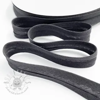 Pamučna traka dvostruka gaza dark grey