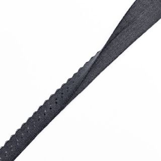 Traka elastična 12 mm LUXURY dark grey