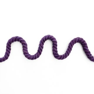 Pamućna upletena vrpca 8 mm purple