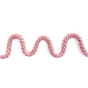 Pamućna upletena vrpca 8 mm pink