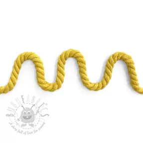 Pamućna upletena vrpca 8 mm yellow
