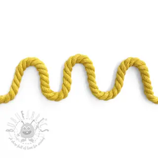Pamućna upletena vrpca 8 mm yellow