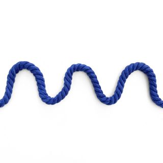 Pamućna upletena vrpca 8 mm cobalt