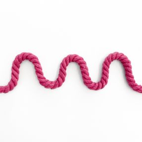 Pamućna upletena vrpca 8 mm fuchsia