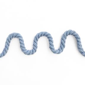 Pamućna upletena vrpca 8 mm light blue