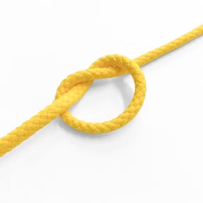 Pamućna vrpca 5 mm lemon