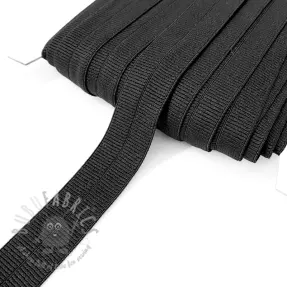 Traka elastična mat 20 mm RIB black