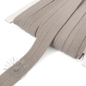 Traka elastična mat 20 mm RIB taupe