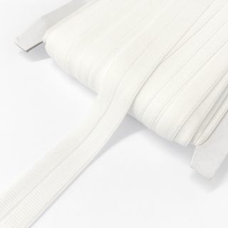 Elastična traka mat 20 mm RIB off white