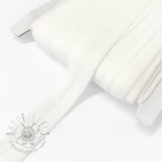 Elastična traka mat 20 mm RIB off white