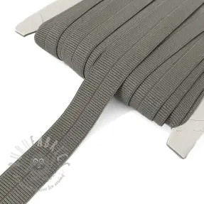 Elastična traka mat 20 mm RIB dark taupe