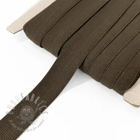 Elastična traka mat 20 mm RIB choco