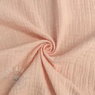 Tetra Tkanina/Muslin light salmon ORGANIC