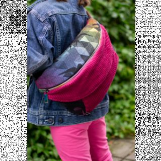 Rebrasti somot dark pink