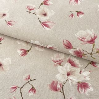 Dekorativna tkanina Linenlook Floral magnolia bloom