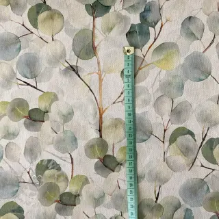 Dekorativna tkanina Linenlook Eucalyptus boho leaf digital print
