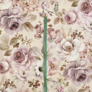 Dekorativna tkanina Classic flower garden digital print