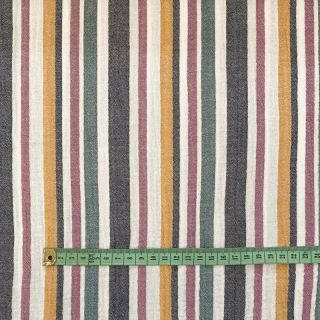 Dupla gaza/muslin yarn dyed Stripe purple
