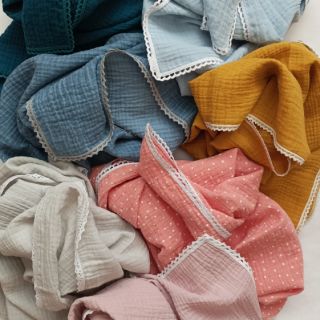 Tetra Tkanina/Muslin blue heaven