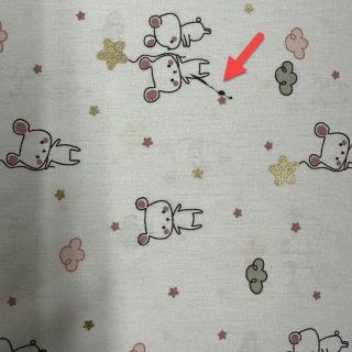 Bavlnená látka Glitter sweet mouse ecru II.trieda
