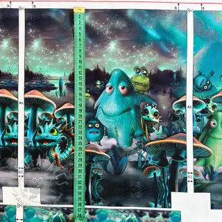 Dekorativna tkanina KIDS BACKPACK Dragon crew PANEL