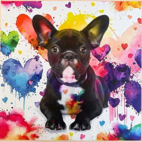 Umjetna koža KARIA French Bulldog PANEL